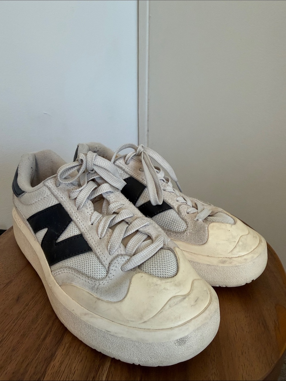 New Balance CT302 Women's Court Sneakers Moonbeam Black Size 8.5